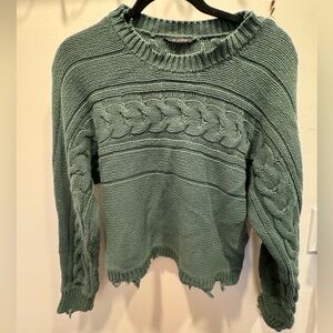 Distressed AE knit sweater